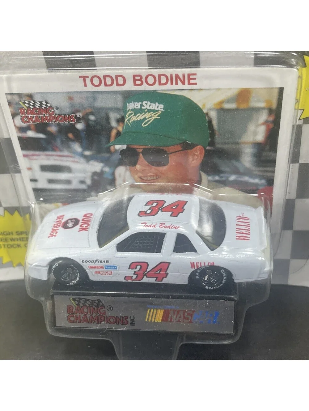 Racing Champions Stock Car NASCAR #34 Todd Bodine - 1991 - 1:64 Die-Cast -  New